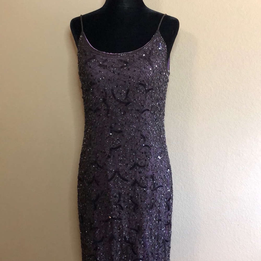 Dusk Purple Beaded Dress